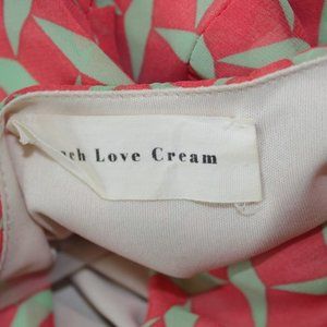 Geometric & Fun Peach Love CA Shift Dress